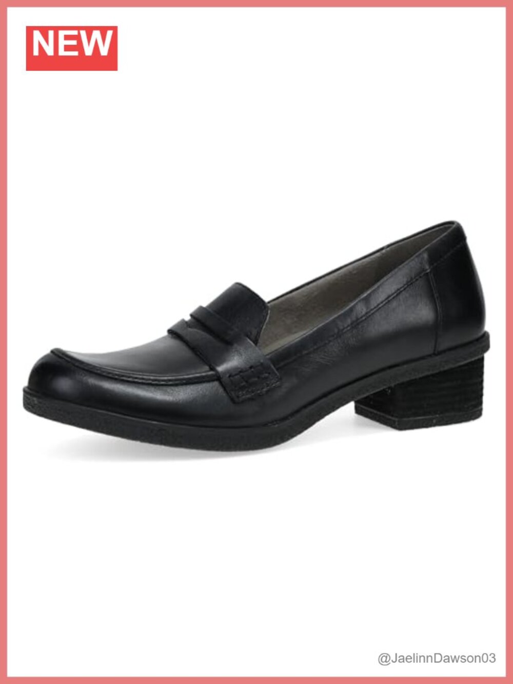 Dansko Danica Heeled Loafer Waterproof Leather PU Footbed Memory Foam Slip On